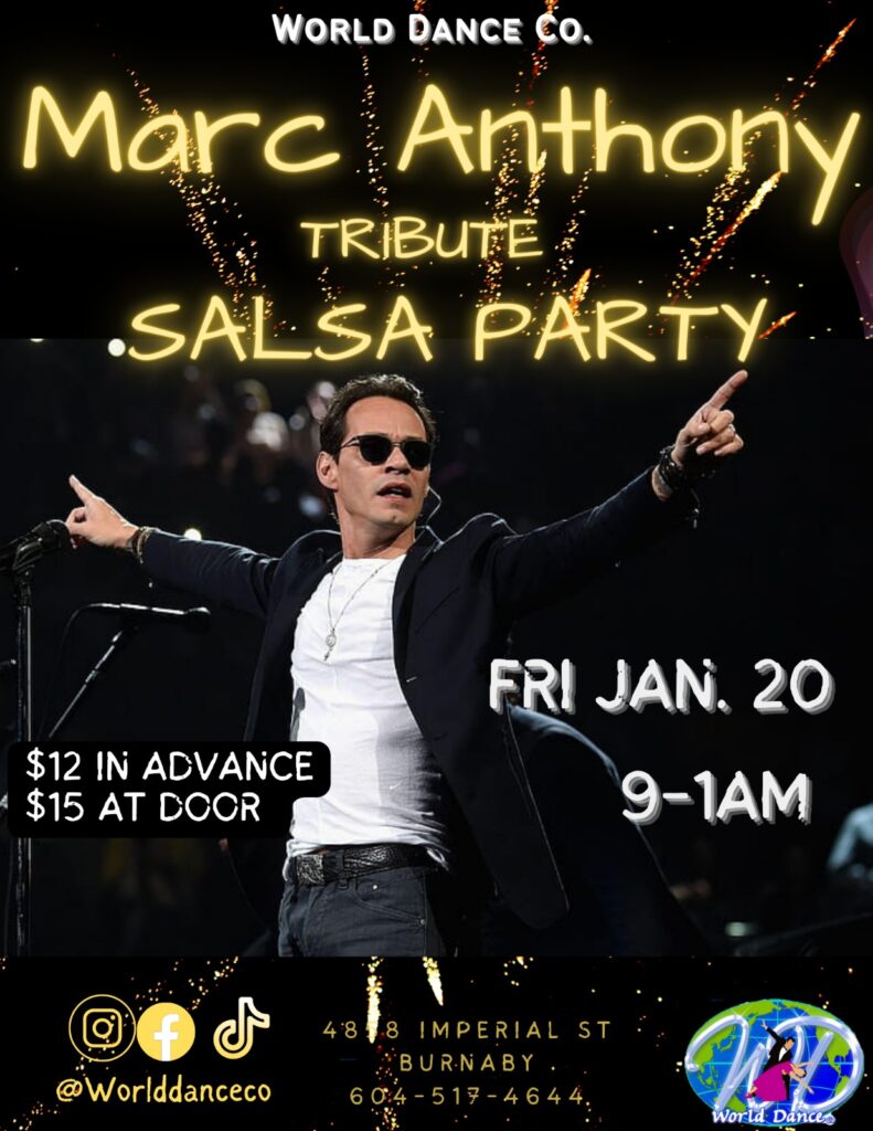 Marc Anthony Tribute Salsa Party