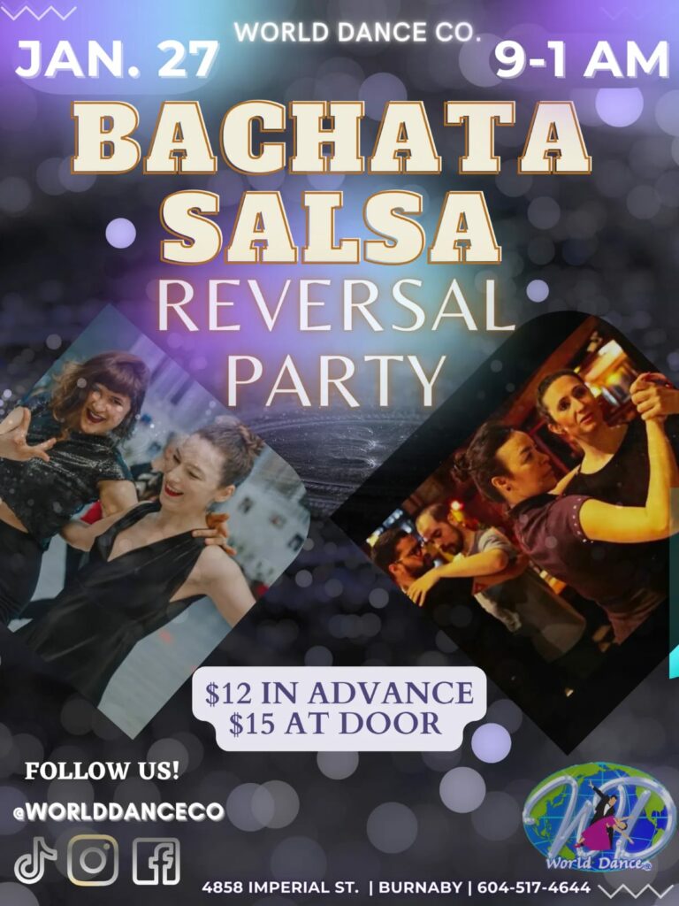 Bachata Salsa Reversal Party