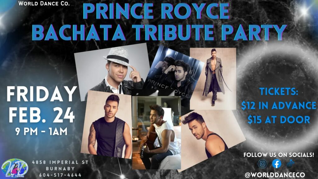 Prince Royce Bachata Tribute Party