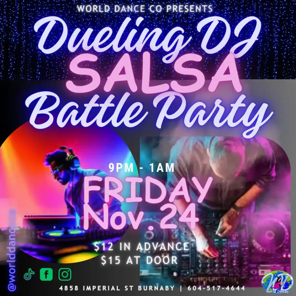 Dueling DJ Salsa Battle Party