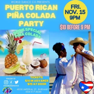 Puerto Rican Piña Colada Party