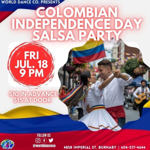 Colombian Independence Day Salsa Party