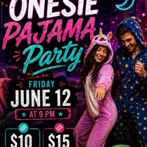 Onesie Pajama Party