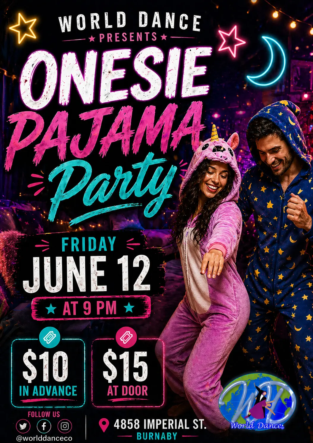 Onesie Pajama Party