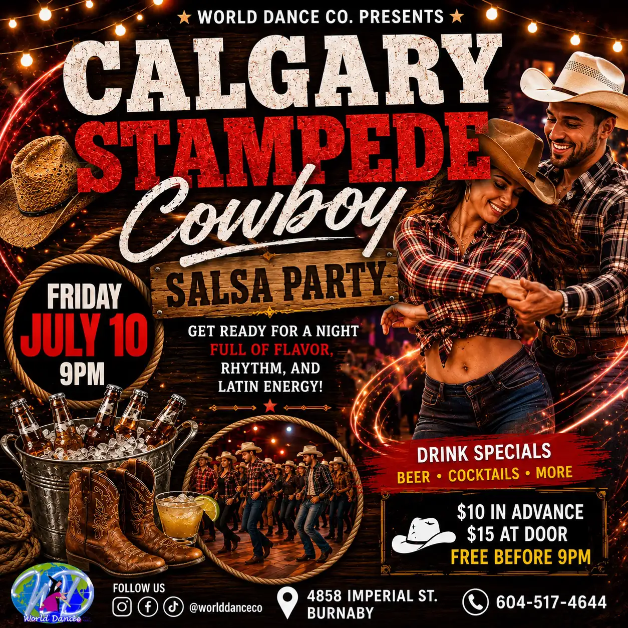 Calgary Stampede Cowboy Salsa Party