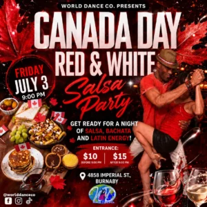 Canada Day Red & White Salsa Party