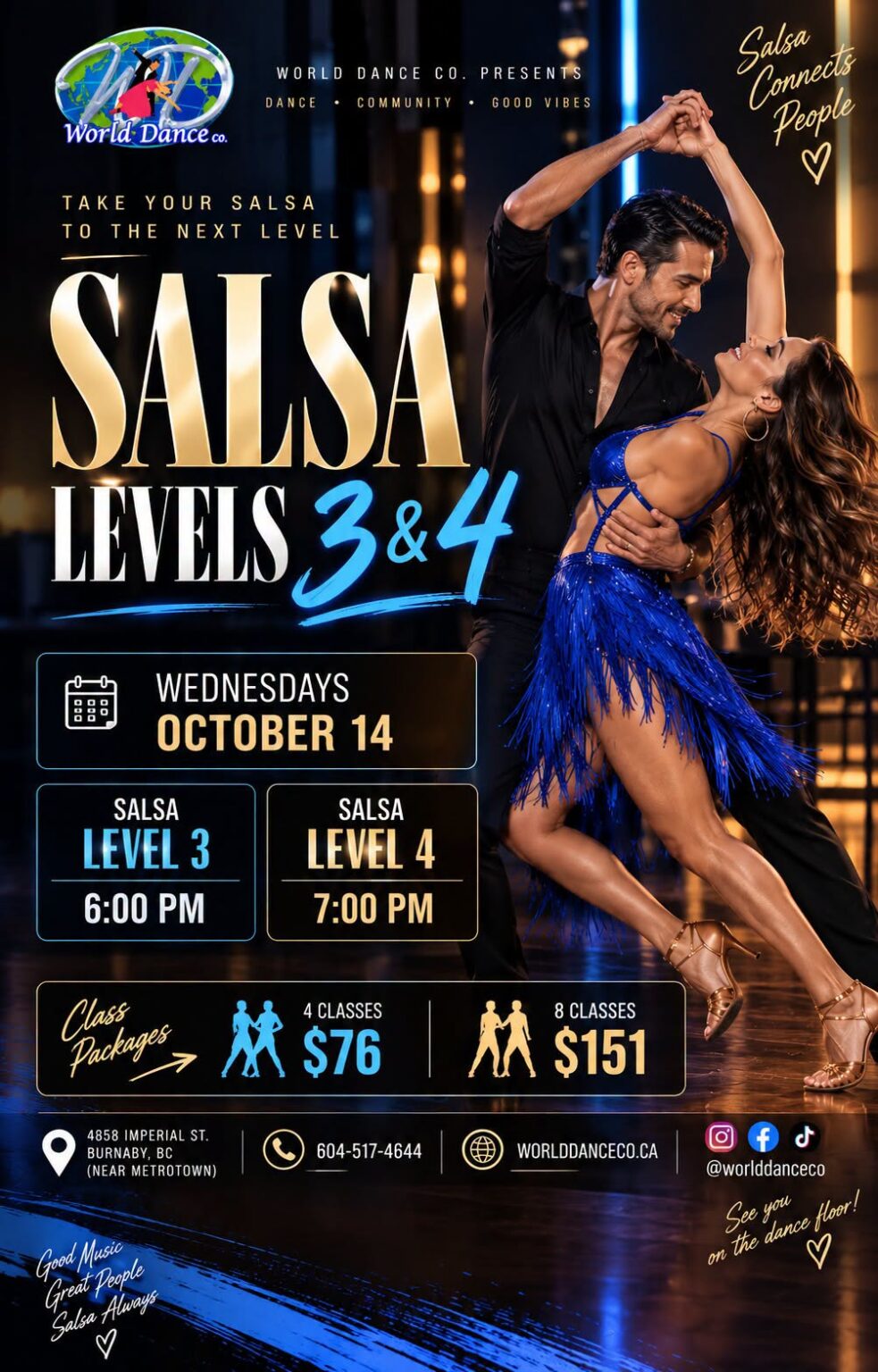 Salsa levels 3 & 4 oct 2026